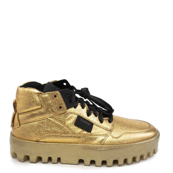 Women's Bold golden sneakers