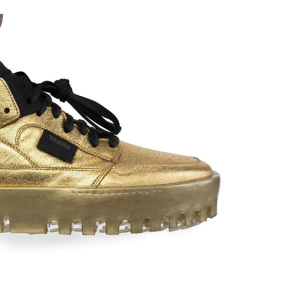 Women's Bold golden sneakers