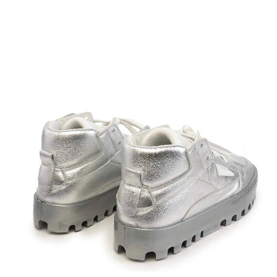 Women's Bold silver sneakers