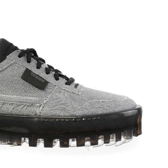 Men’s Bold low-top denim sneakers with black sole