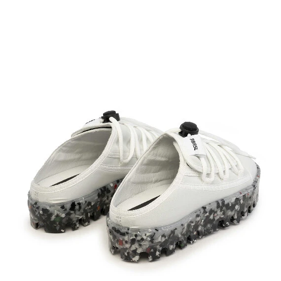 Men's Bold white mules 