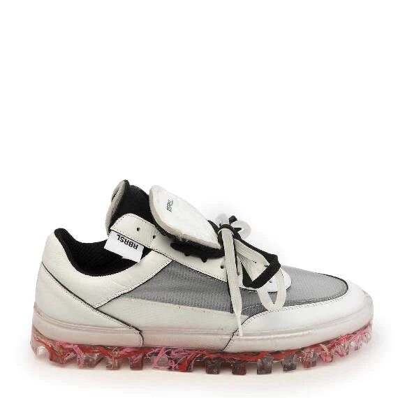 Bold sneaker bianca donna in pelle e tessuto tecnico