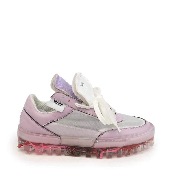 Bold sneaker rosa donna in pelle e tessuto tecnico