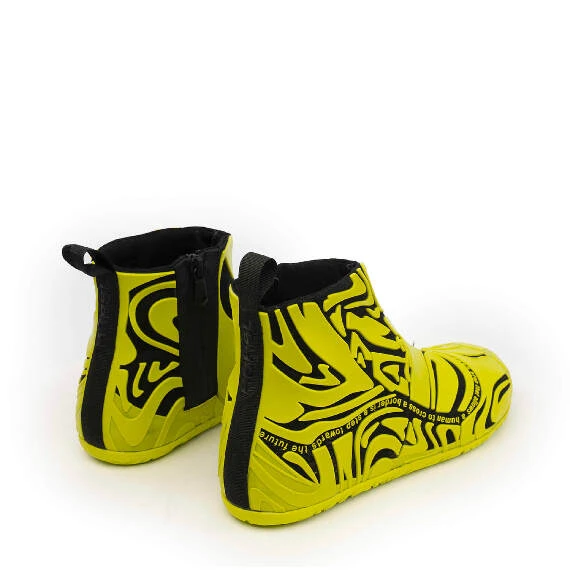 Women's yellow Map mid-top shoes